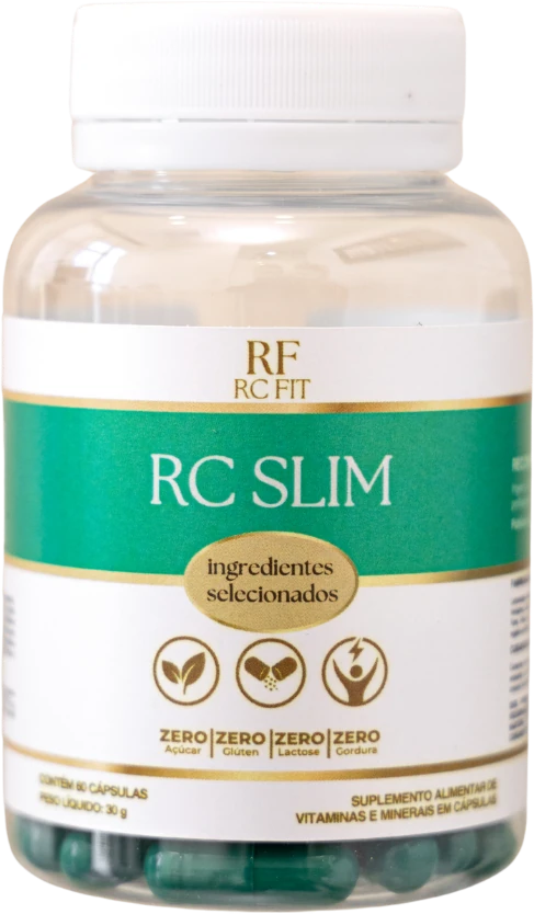 Pote de RC Slim visto de frente